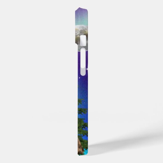 Wolf en Moon Case-Mate iPhone Case (Achterkant / Links)