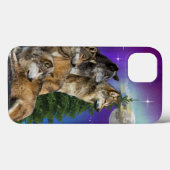 Wolf en Moon Case-Mate iPhone Case (Achterkant (horizontaal))