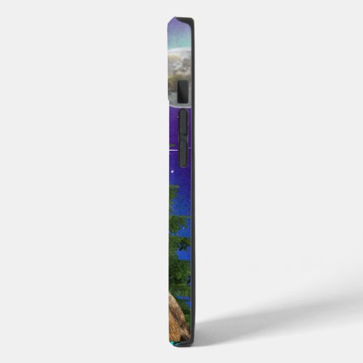 Wolf en Moon Case-Mate iPhone Case (Achterkant / Links)