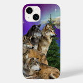 Wolf en Moon Case-Mate iPhone Case (Achterkant)