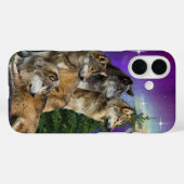 Wolf en Moon Case-Mate iPhone Case (Achterkant (horizontaal))