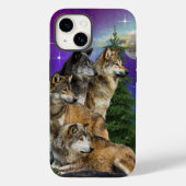 Wolf en Moon Case-Mate iPhone Case (Achterkant)