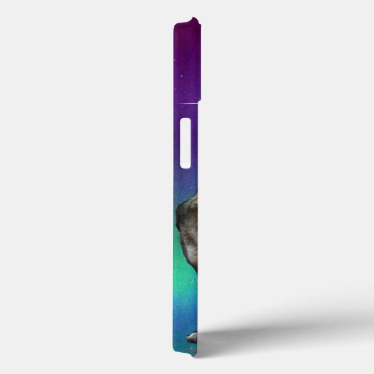 Wolf en Moon Case-Mate iPhone Case (Achterkant / Rechts)