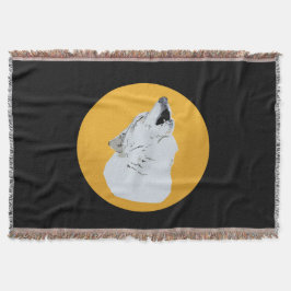 Wolf en Moon Deken