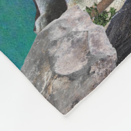 Wolf en Moon Fleece Deken (Hoek)