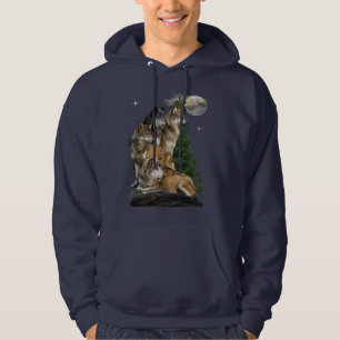 Wolf en Moon Hoodie