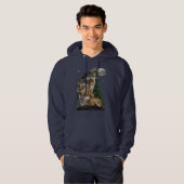 Wolf en Moon Hoodie (Voorkant volledig)