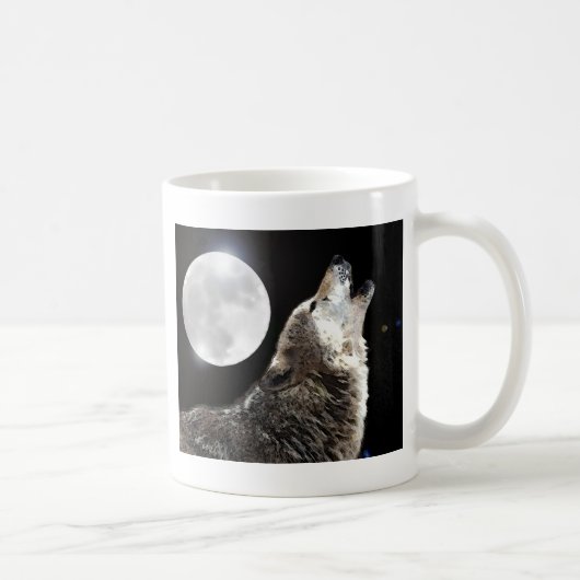 Wolf en Moon Koffiemok (Rechts)