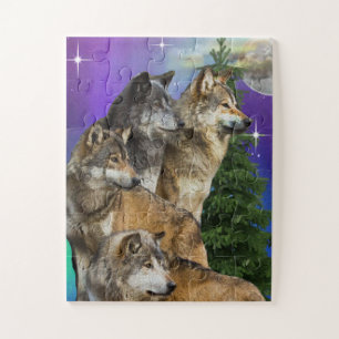 Wolf en Moon Legpuzzel