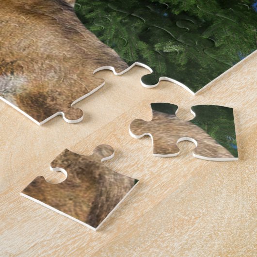 wolf en Moon Legpuzzel (Zijkant)