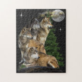 Wolf en Moon Legpuzzel (Verticaal)