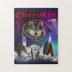 wolf en Moon Legpuzzel