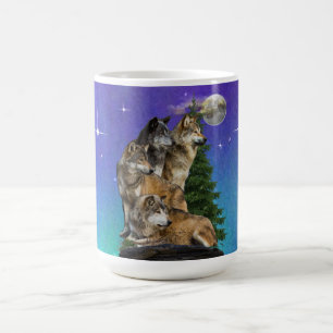 Wolf en Moon Magische Mok