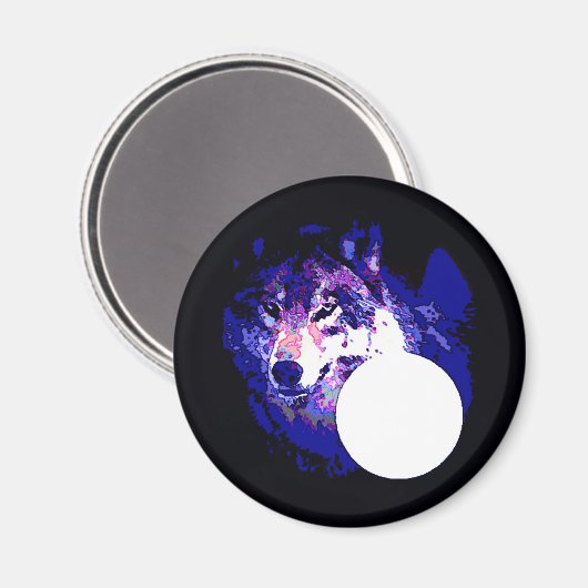 Wolf en Moon Magneet (Voorkant / Achterkant)