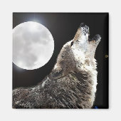 Wolf en Moon Magneet (Voorkant)