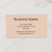 Wolf en Moon Natuur Foto Visitekaartje (Achterkant)