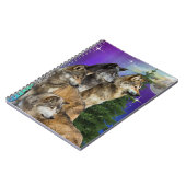wolf en Moon Notitieboek (Linkerzijde)