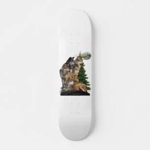 Wolf en Moon Persoonlijk Skateboard