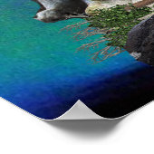 Wolf en Moon Poster (Hoek)