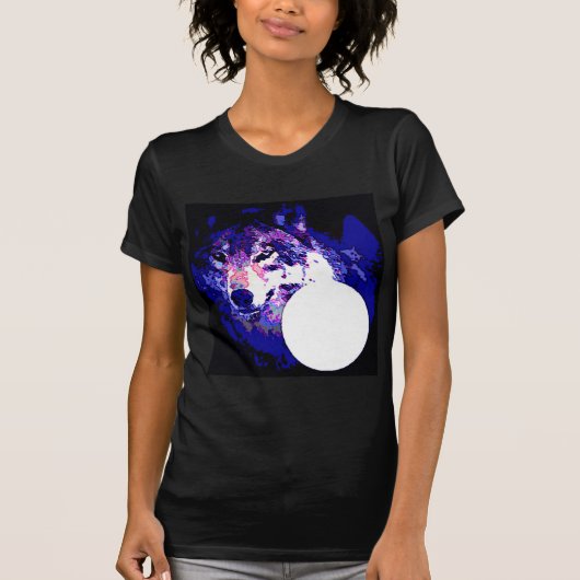 Wolf en Moon T-shirt (Voorkant)