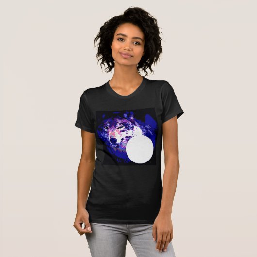Wolf en Moon T-shirt (Voorkant volledig)