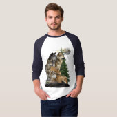 Wolf en Moon T-shirt (Voorkant volledig)
