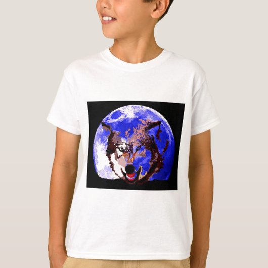 Wolf en Moon T-shirt (Voorkant)