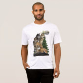 Wolf en Moon T-shirt (Voorkant volledig)
