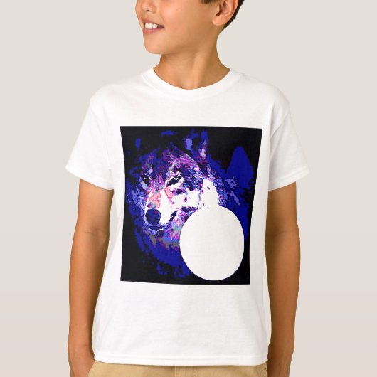 Wolf en Moon T-shirt (Voorkant)