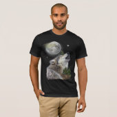 Wolf en Moon T-shirt (Voorkant volledig)