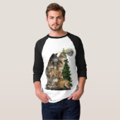 Wolf en Moon T-shirt (Voorkant volledig)