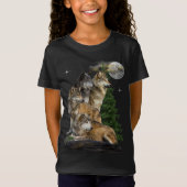 Wolf en Moon T-shirt (Voorkant)