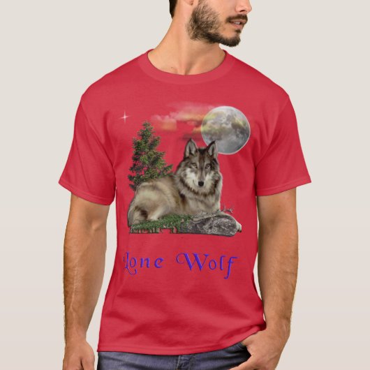 Wolf en Moon T-shirt (Voorkant)