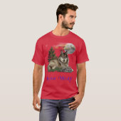 Wolf en Moon T-shirt (Voorkant volledig)