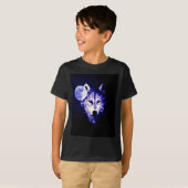 Wolf en Moon T-shirt (Voorkant volledig)