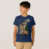 Wolf en Moon T-shirt (Voorkant volledig)