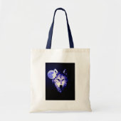 Wolf en Moon Tote Bag (Voorkant)