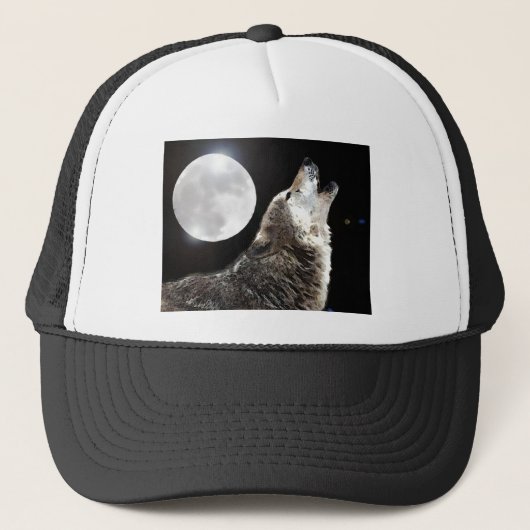 Wolf en Moon Trucker Pet (Voorkant)