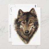 Wolf en Pack Citaat - Dierlijk Collectie Briefkaart (Voorkant / Achterkant)