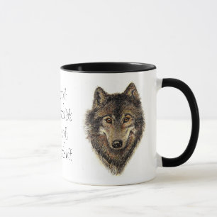 Wolf en Pack Citaat - Dierlijk Collectie Mok
