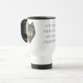 Wolf en Pack Citaat - Dierlijk Collectie Reisbeker (Voorkant links)