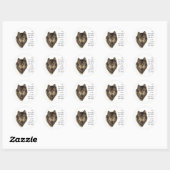 Wolf en Pack Citaat - Dierlijk Collectie Ronde Sticker (Vel)