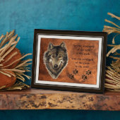 Wolf en Pack Quote Fotoplaat (Zijkant)