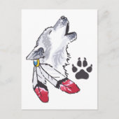 Wolf- en Paw-afdrukken Briefkaart (Voorkant)