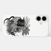 Wolf en Raaf met Schedel Case-Mate iPhone Case (Achterkant (horizontaal))