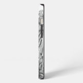 Wolf en raaf zwart-wit ontwerp iPhone hoesje (Linkerkant)