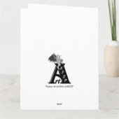 Wolf en Raven - Black and Yellow Design Kaart (Achterkant)