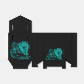 Wolf en Raven in de nacht Bedankdoosjes (Uitgevouwen)