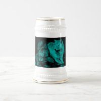 Wolf en Raven in de nacht