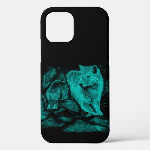 Wolf en Raven in de nacht Case-Mate iPhone Case